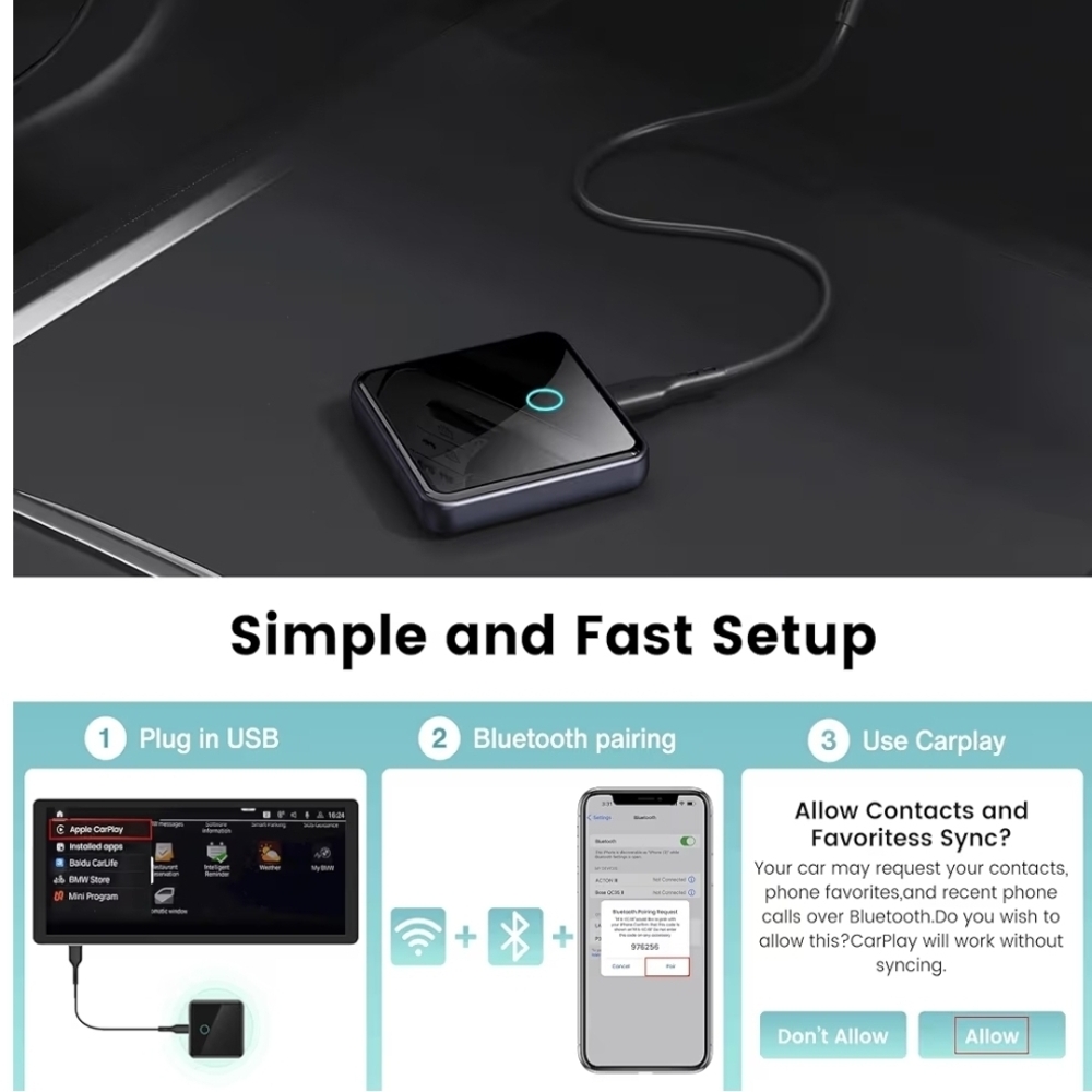 Wireless CarPlay Android Auto Adapter - Picture 9 of 11
